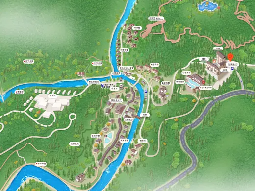 澜沧结合景区手绘地图智慧导览和720全景技术，可以让景区更加“动”起来，为游客提供更加身临其境的导览体验。